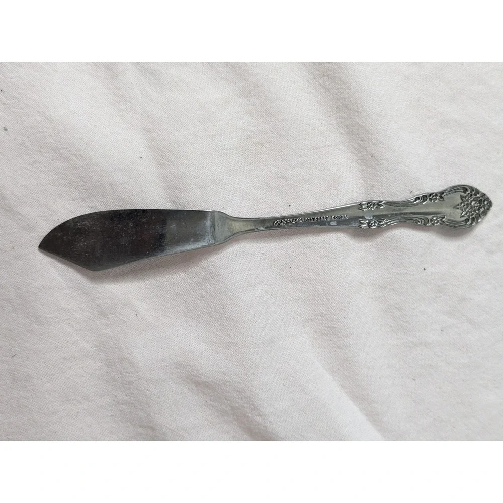 vintage‎ Rogers Stainless Dream Rose master butter knife 6.5